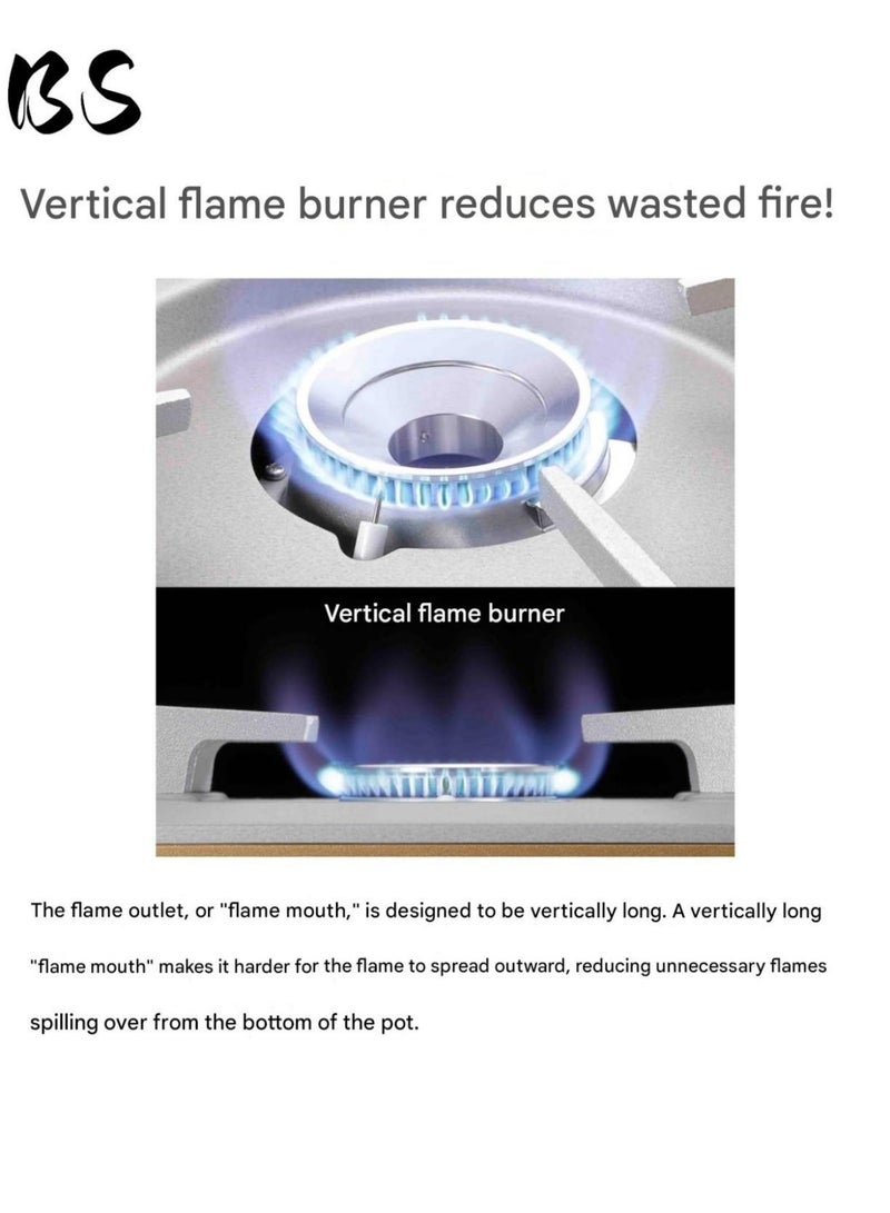 BS 3300W Ultra-Slim Portable Outdoor Camping Stove | Windproof Camping Stove | Piezoelectric Ignition | 74mm Lightweight Design | Suitable for BBQs, Hiking, Picnics, and Home Use - Image 4