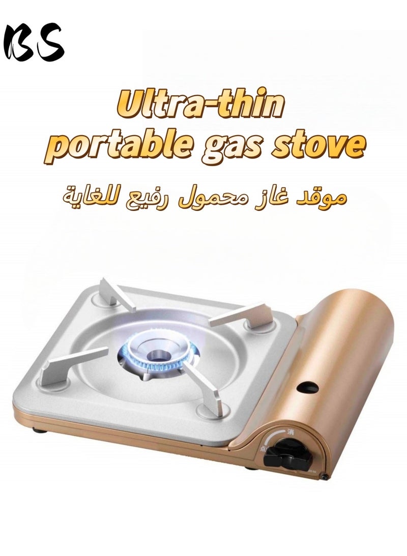 BS 3300W Ultra-Slim Portable Outdoor Camping Stove | Windproof Camping Stove | Piezoelectric Ignition | 74mm Lightweight Design | Suitable for BBQs, Hiking, Picnics, and Home Use - Image 1