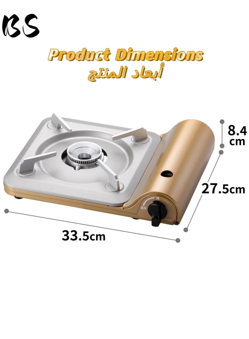 BS 3300W Ultra-Slim Portable Outdoor Camping Stove | Windproof Camping Stove | Piezoelectric Ignition | 74mm Lightweight Design | Suitable for BBQs, Hiking, Picnics, and Home Use - Image 3