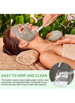 Patelai 16 Pieces Facialmask Brush Facemask Applicator Soft Facial Application Brush With Clear Plastic Handle For Skin Care Body Butter Applicator Tools (White)  - Image 3