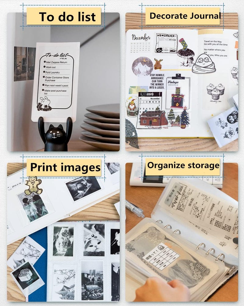 phomemo Mini Printer M02 Pocket Printer- Mini Bluetooth Portable Wireless Mobile Thermal Printer Compatible With Android Ios, Mutilfuction For Company Businesse, Work Plan, Meeting Notes - Image 4