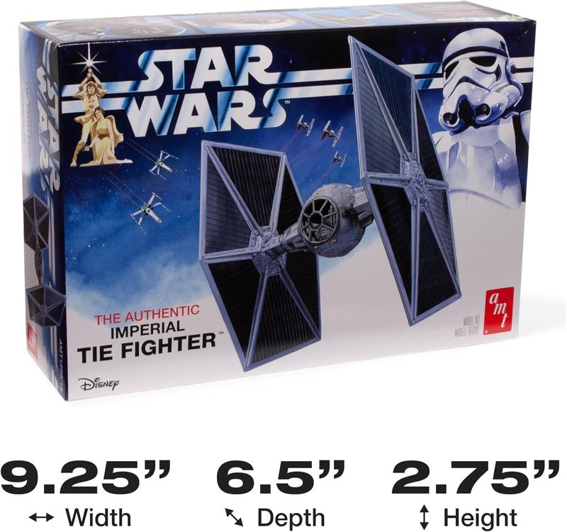 AMT مجموعة نموذج طائرة TIE Fighter من AMT ستار وورز أمل جديد 148 مقياس - Image 5