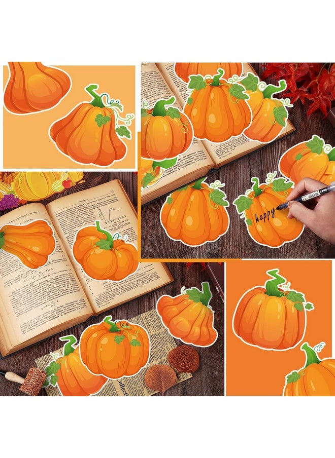 زانماي - 60 قطعة من قصاصات اليقطين لتزيين لوحة إعلانات الفصل الدراسي في الخريف، 15 تصميمًا لقصاصات اليقطين مع 1000 نقطة غراء، لوحة إعلانات ريفية لعيد الشكر والهالوين - Image 1