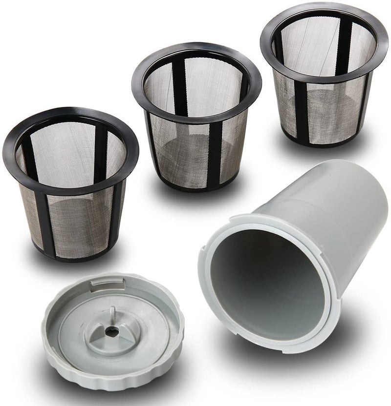 WOTOW Reusable Coffee Filter Set for K Cups Replacement Filter for Keurig My style Filter Housing Fits B30 B40 B50 B60 B70 Series(1 house + 3 filter) - Image 1