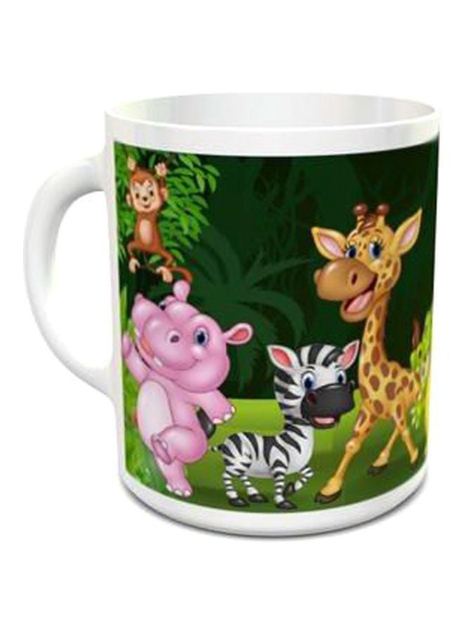 نيبمينينت كوب شاي بطبعة غابة المرح طراز 149 أسود/ وردي/ أصفر - Image 1