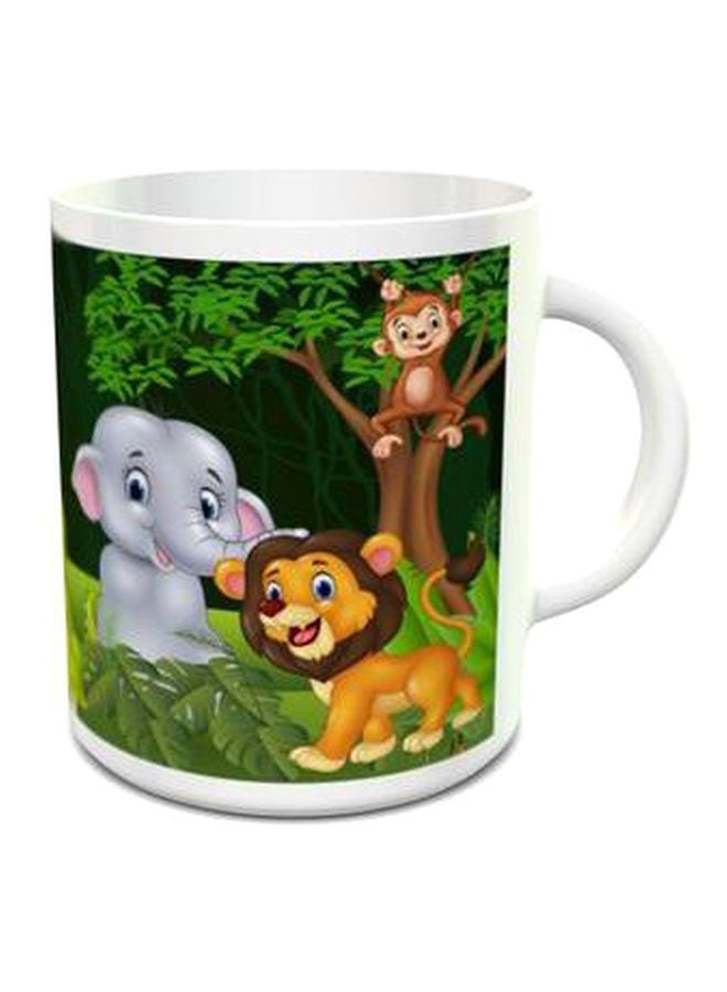 نيبمينينت كوب شاي بطبعة غابة المرح طراز 149 أسود/ وردي/ أصفر - Image 2