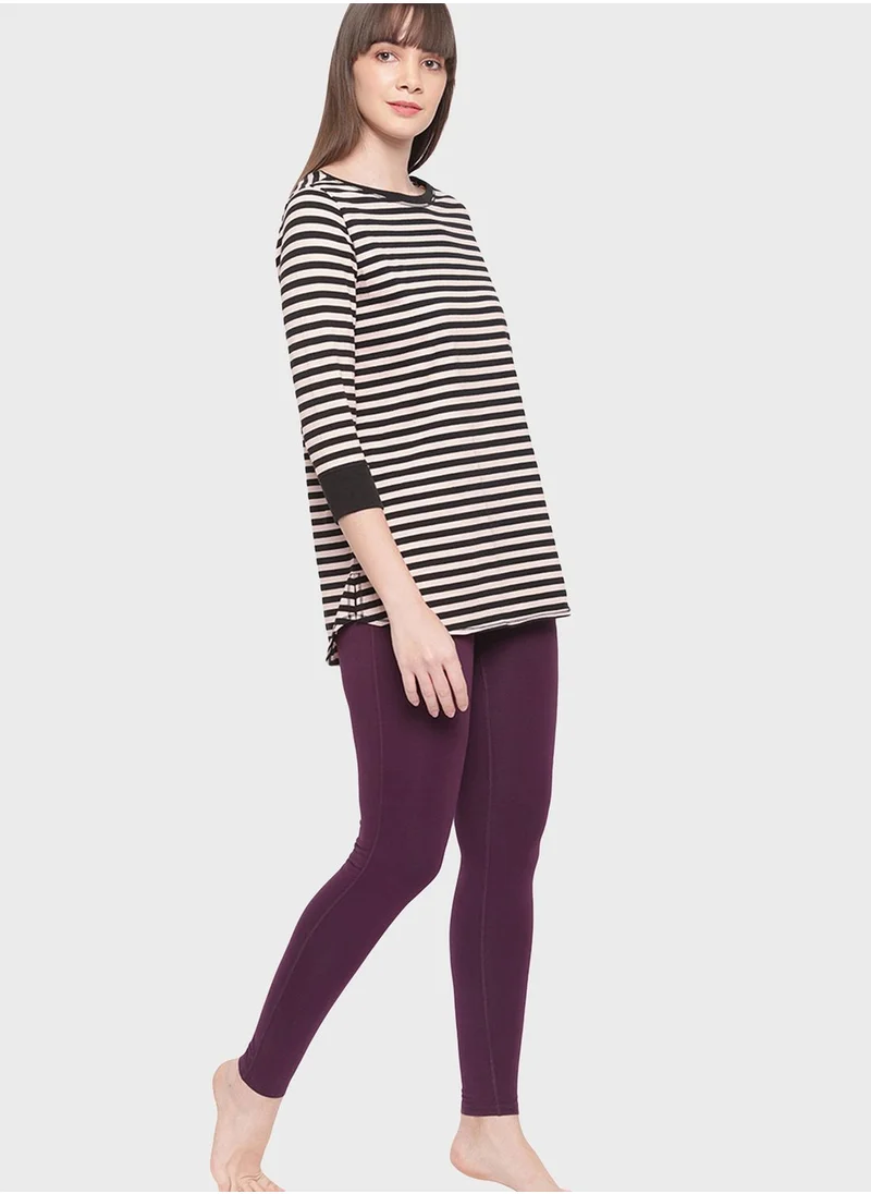 enamor Cotton Yoga Loungewear Set