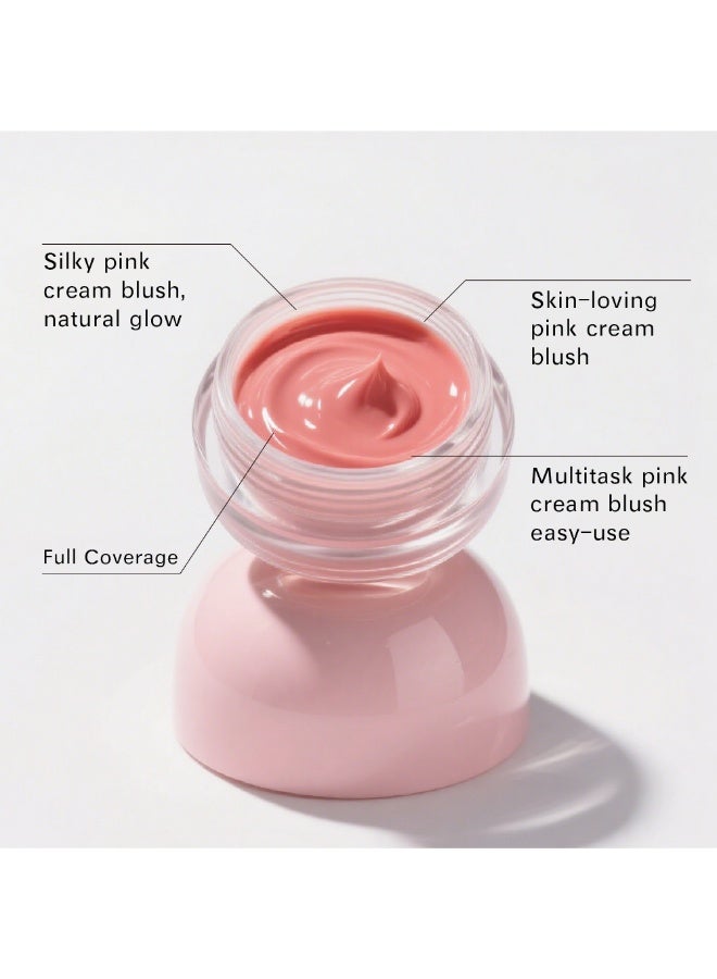 Monaya S005 Mousse Blush Cream,Lightweight, Makeup for Natural Glow, Lip & Cheek Tint,  Makeup Essential – 4g Each - Image 4