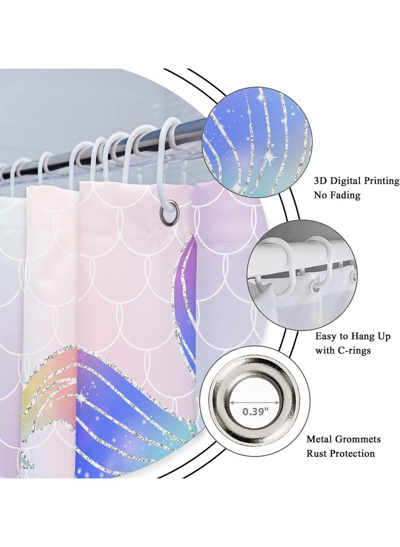 general Digital Printing Waterproof Shower Curtain Carpet 4 Piece Set - Image 5