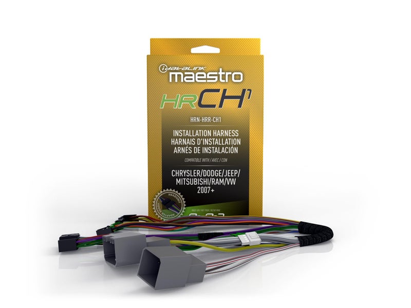 Idatalink Maestro HRNHRRCH1 Plug Play Radio THarness Replacement for Select Compatible 20072020 Chrysler Dodge and Jeep Vehicles ADSMRR or ADSMRR2 Module Required - Image 2