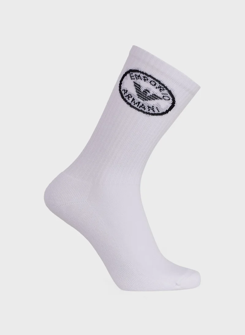 EMPORIO ARMANI 3 Pack Logo Ankle Socks