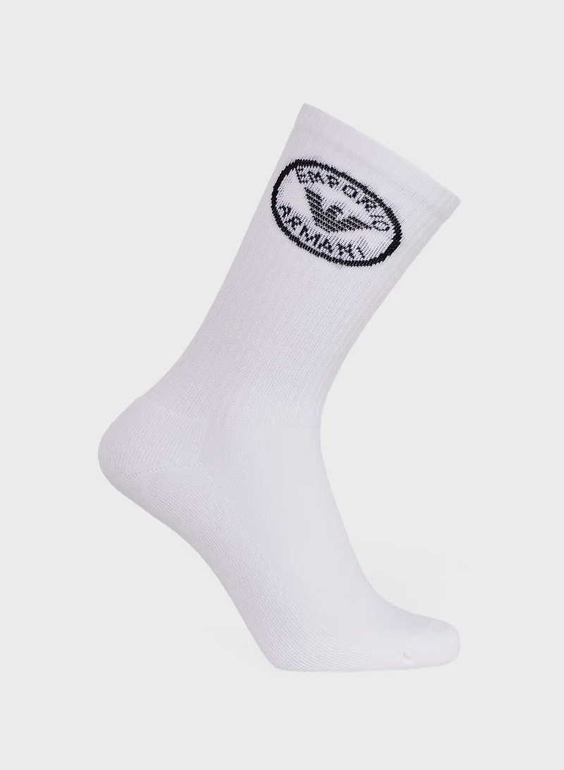 EMPORIO ARMANI 3 Pack Logo Ankle Socks