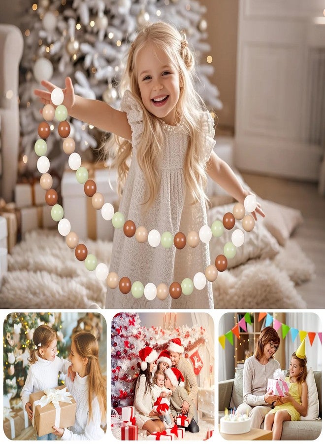 GOGOSO Cream Ball Pit Balls 100 Balls, 2.2 Inch Ball Pool Balls for Baby Fun Toys, Different Shaped for Toddler Ball Pit, Boys Girl Kids Birthday, Tent,Slides, Cream Green-Nude Combo - Image 4