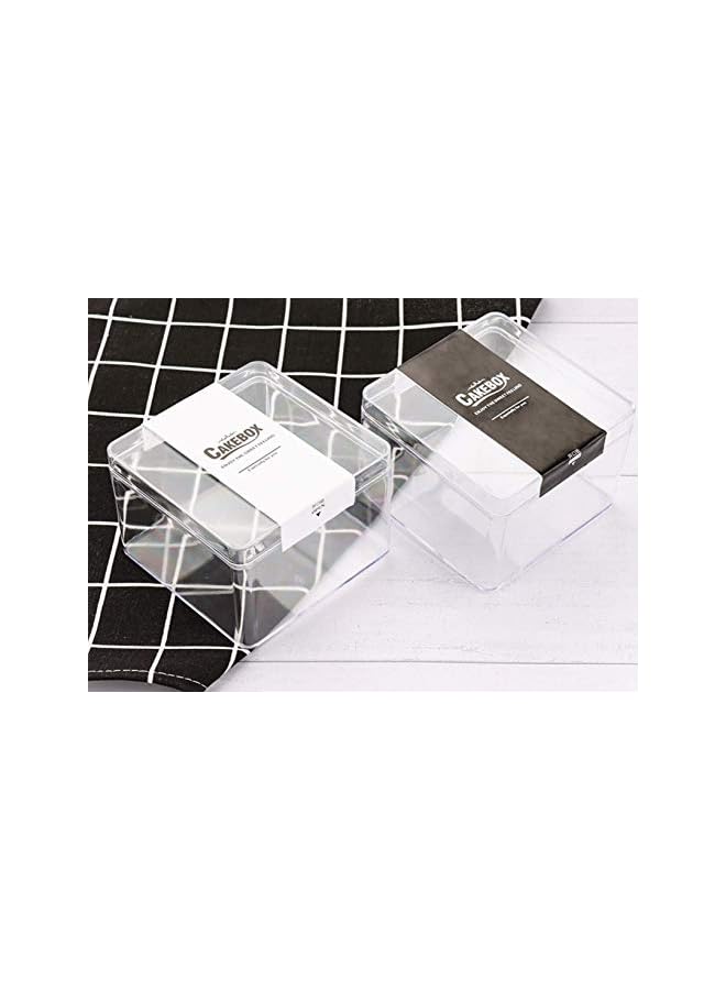 Green Tiger 12pcs Disposable Plastic Transparent Dessert Container Fruit Ice Cream Holder Cookie Boxes Mille Crepe Cake Packaging Box - Image 3