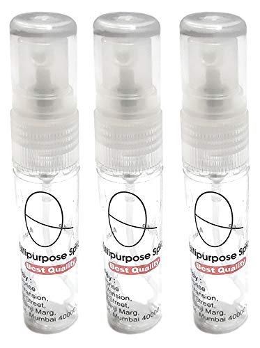 Aura Clear Transparent 10 ML Empty Spray Bottle Pocket Spray Bottle Mist Spray Bottle Pack Of 3 - Image 1