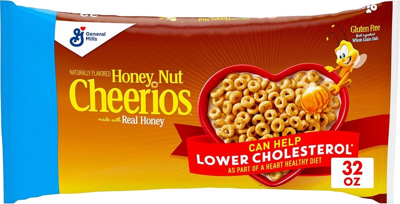 Cheerios حبوب الإفطار الصحية بالعسل والمكسرات، خالية من الجلوتين، 32 أونصة كيس قيمة - Image 1