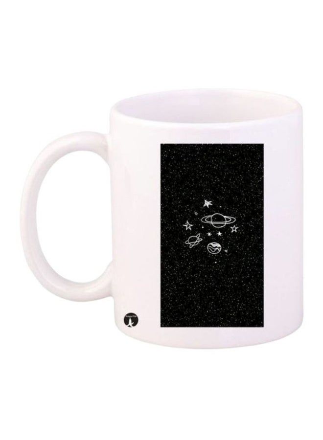 RKN Space Printed Mug White/Black - Image 2