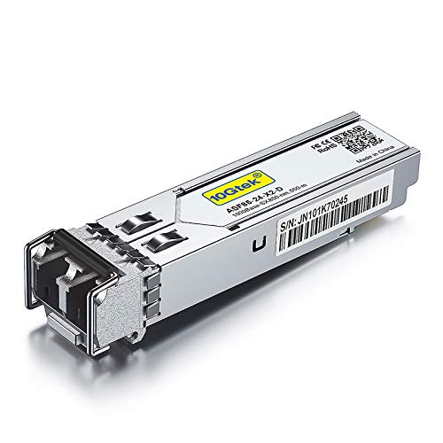 10GTEK 1.25G SFP 1000Base-SX, 850nm MMF, up to 550 Meters, Compatible with HP ProCurve J4858C J4858B J4858A HPE Aruba J4858D - Image 1