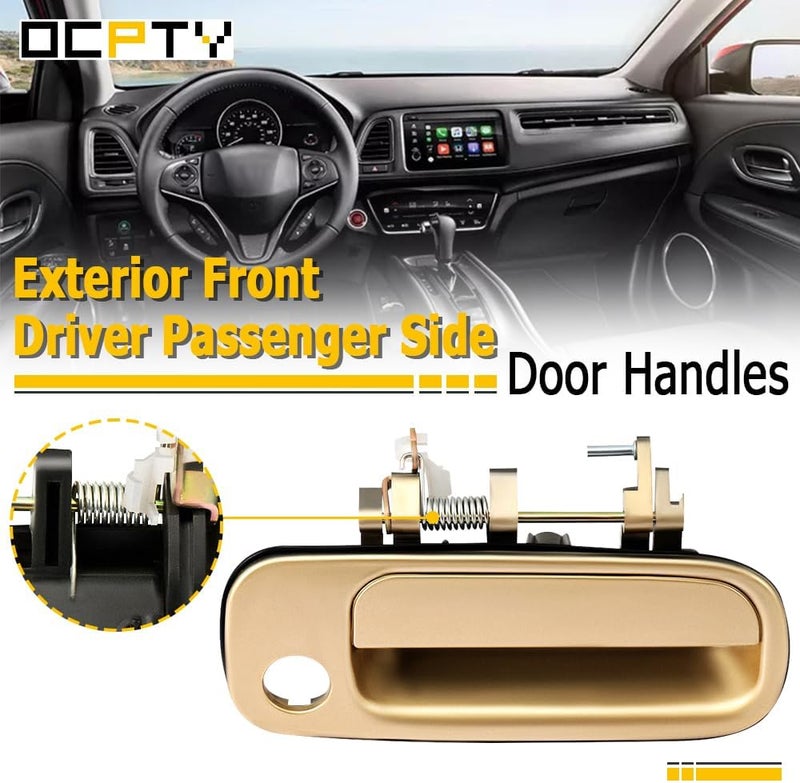 OCPTY Exterior Door Handles Replacement for 1992-1996 Toyota Camry - Beige (2pcs) - Image 2