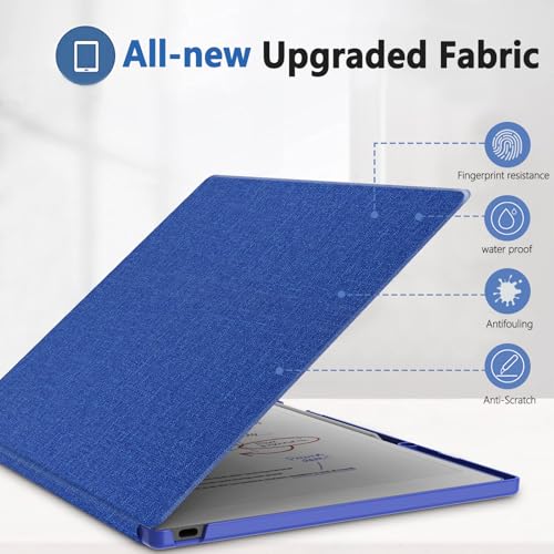E NET-CASE Case for Remarkable Paper Pro Tablet 11.8 inch (2024 Released), Slim Lightweight Folio Auto Sleep/Wake Design, Cover for Remarkable Paper Pro Digital Paper with Pencil Holder (Deep Blue) - Image 2