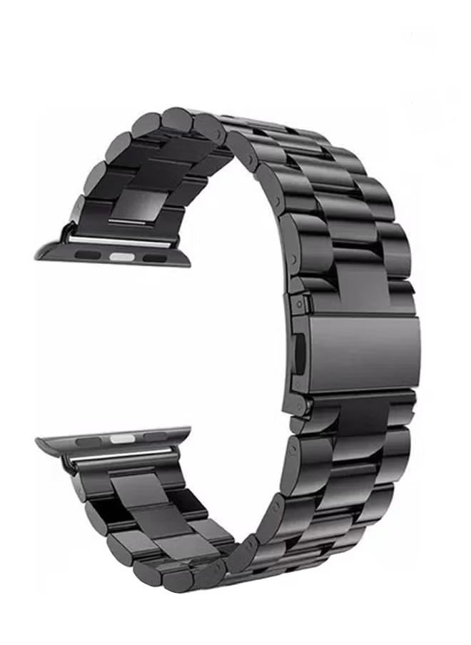 dida-cosmos - Stainless Steel Replacement Band For Apple Watch 42/44/45/49mm Series 7/6/5/4/3/2/1 Black - Image 1