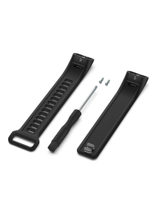 Loquat For Huawei Band 2 Pro / Band 2 / ERS-B19 / ERS-B29 Sports Bracelet Silicone Strap Black - Image 5