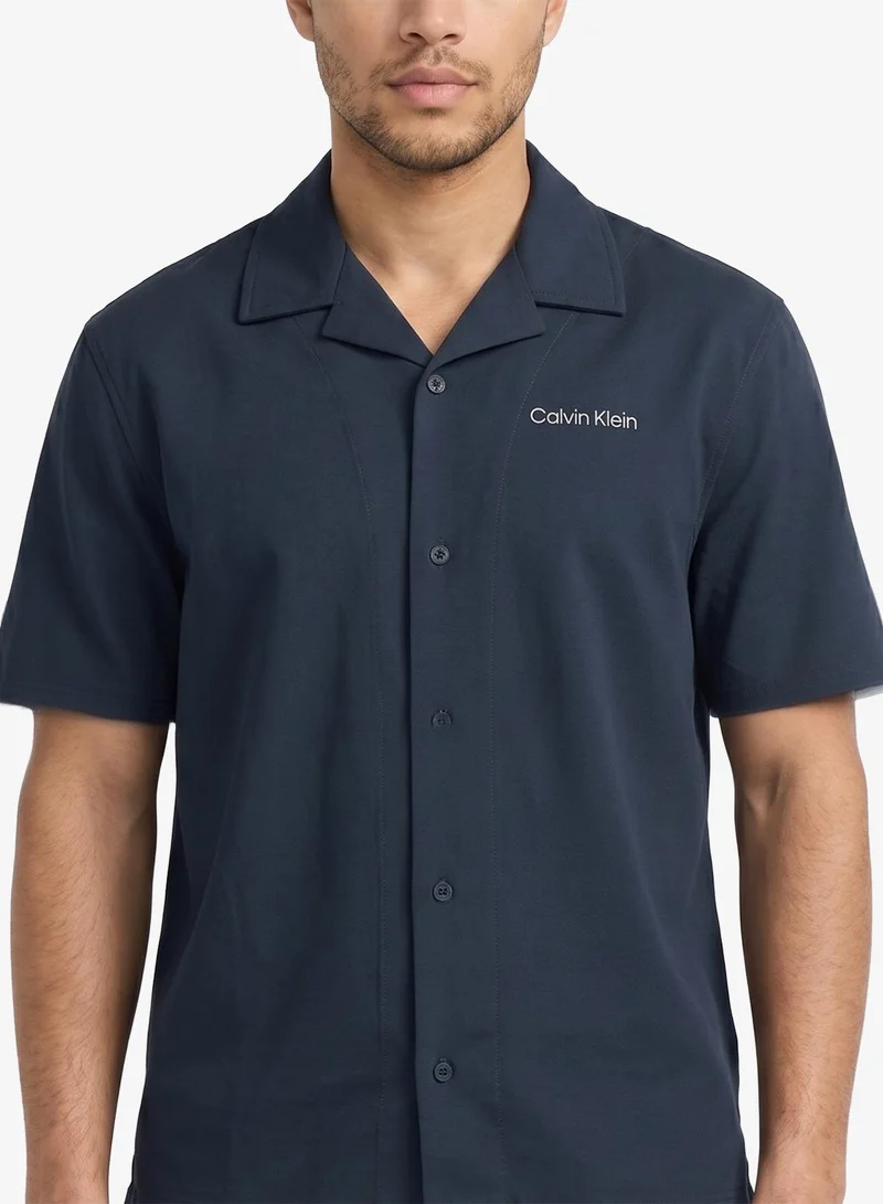 CALVIN KLEIN  Classic Short Sleeve Beach Shirt for Men | Best Price UAE