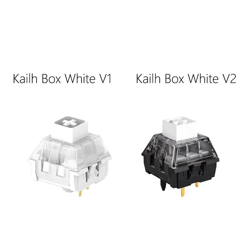Kailh BOX White V1/V2 Switch, Clicky Tactile, 5-Pin 3-Pin, Cherry MX Compatible, SMD Rgb, DIY Gaming Mechanical Keyboard - Image 3