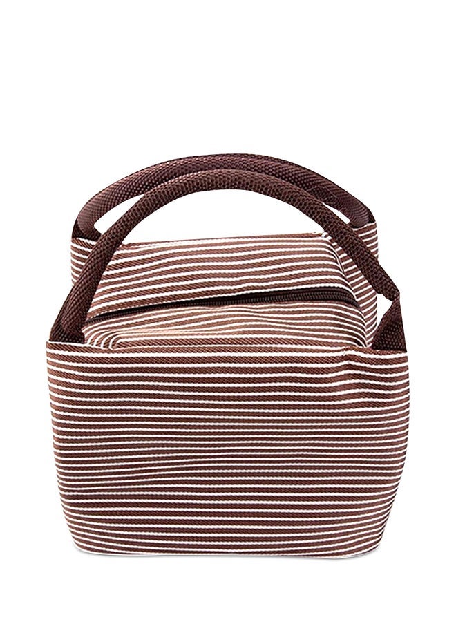 Waterproof Lunch Bag Brown Green - Image 1