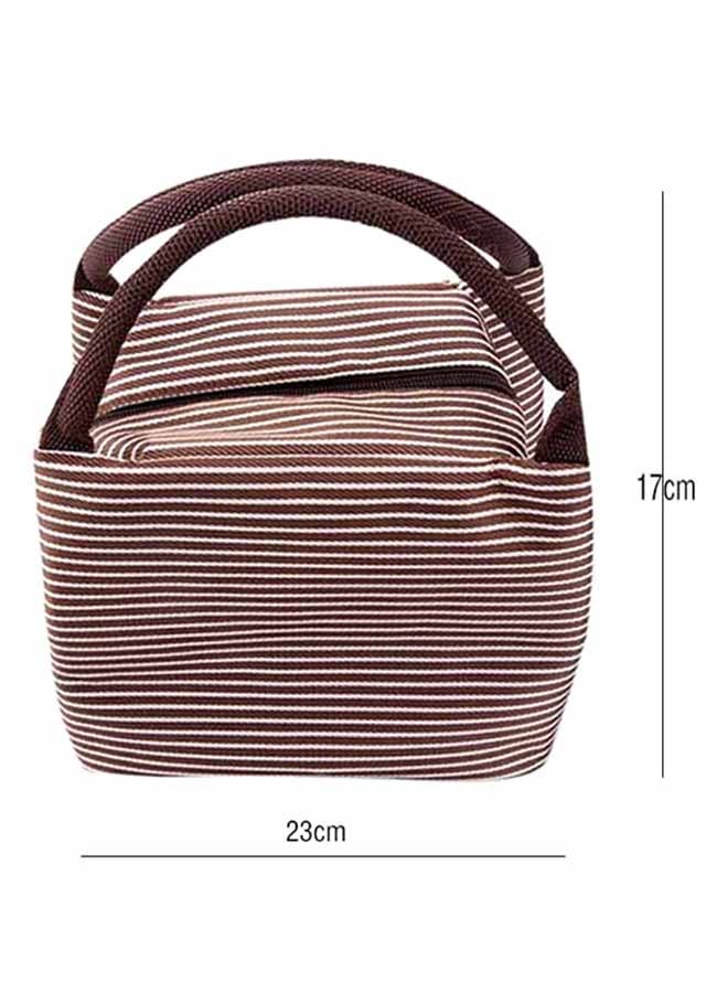 Waterproof Lunch Bag Brown Green - Image 4