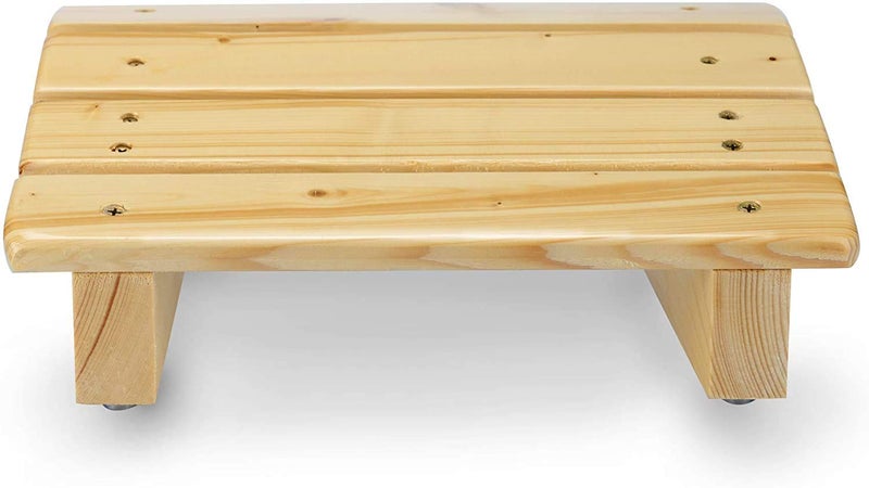 Generic INDIAN DECOR 38830 Wood L Slanted Raised Low Elevated with Angle Under Desk Foot Rest for Office Work 12 W X 8 L  - Image 2