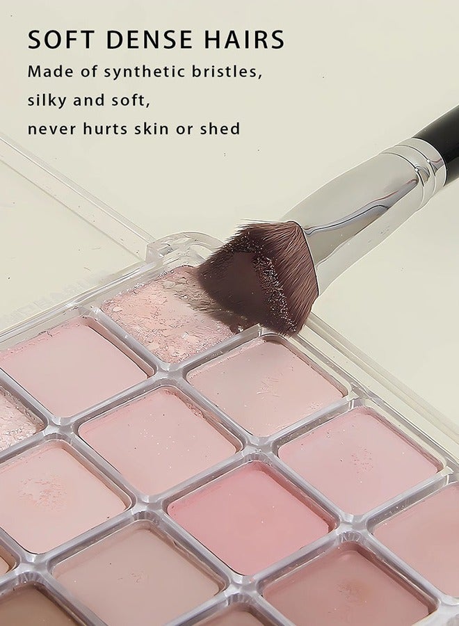 Unique 2 PCS Concealer Brush - Triangle Highlighting Brush & Angled Under Eye Nose Shadow Brush - for Blending Setting Buffing with Liquid, Cream and Powder - Image 3