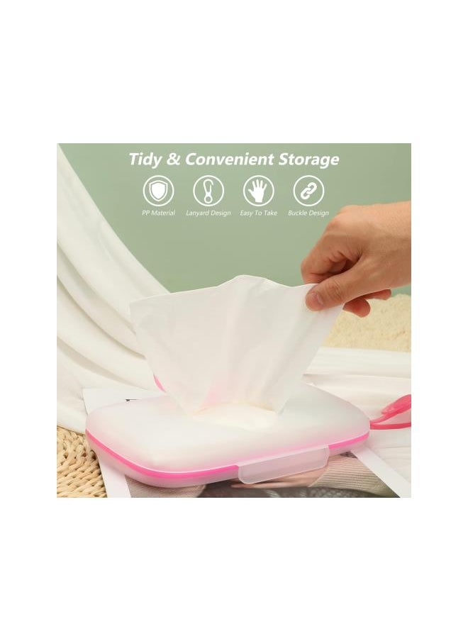 Generic - 1pc Travel Tissue Dispenser Portable Wet Wipe Container Baby Wipe Dispenser Refillable Baby Wipe Holder Diaper Wipe Case for Travel Home Office Wet Wipe Pouch Cars Diaper Wipe Holders - Image 1