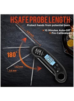 Generic Meat Thermometer Digital, Instant Read Meat ThermometerI for Grill and Cooking, Waterproof Food Thermometer for Kitchen and Outside, BBQ, Turkey, Candy, Liquids, Beef  - Image 3