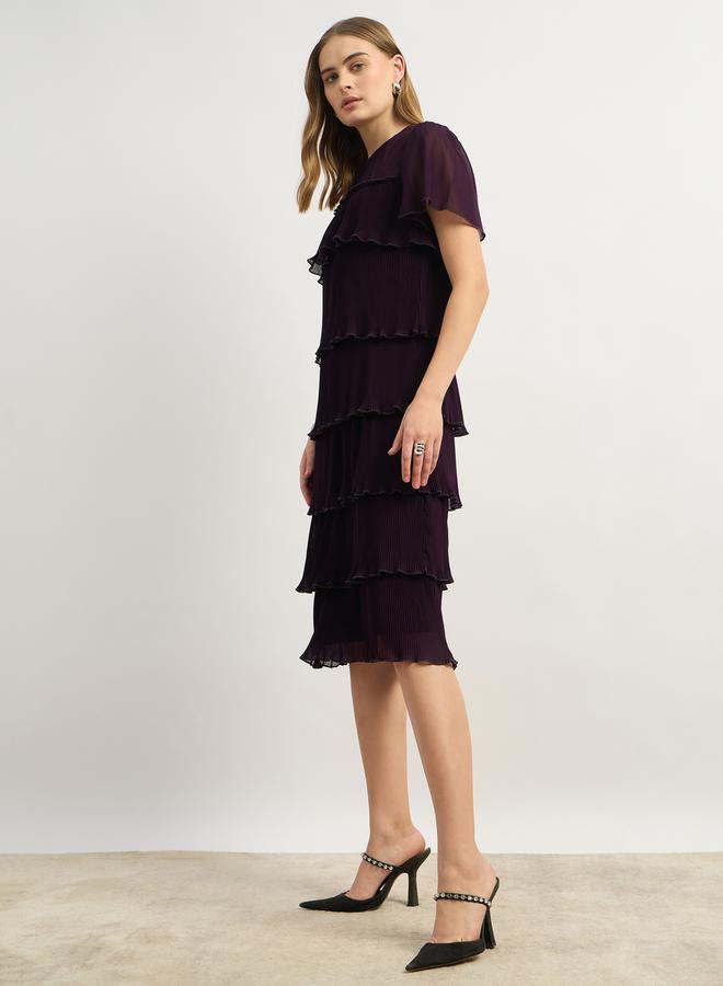 Styli Tiered Chiffon Dress - Image 3