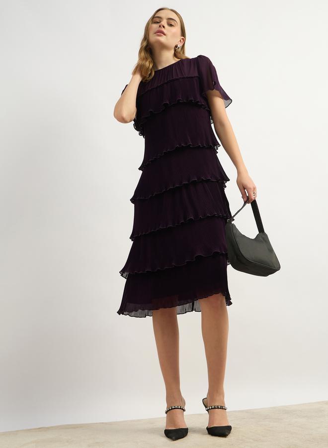 Styli Tiered Chiffon Dress - Image 1