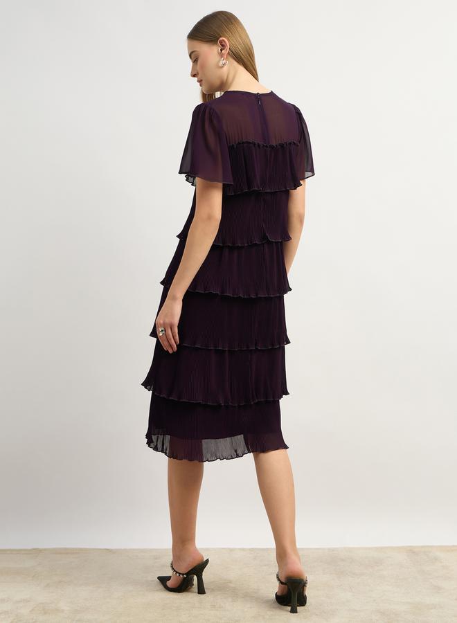 Styli Tiered Chiffon Dress - Image 5