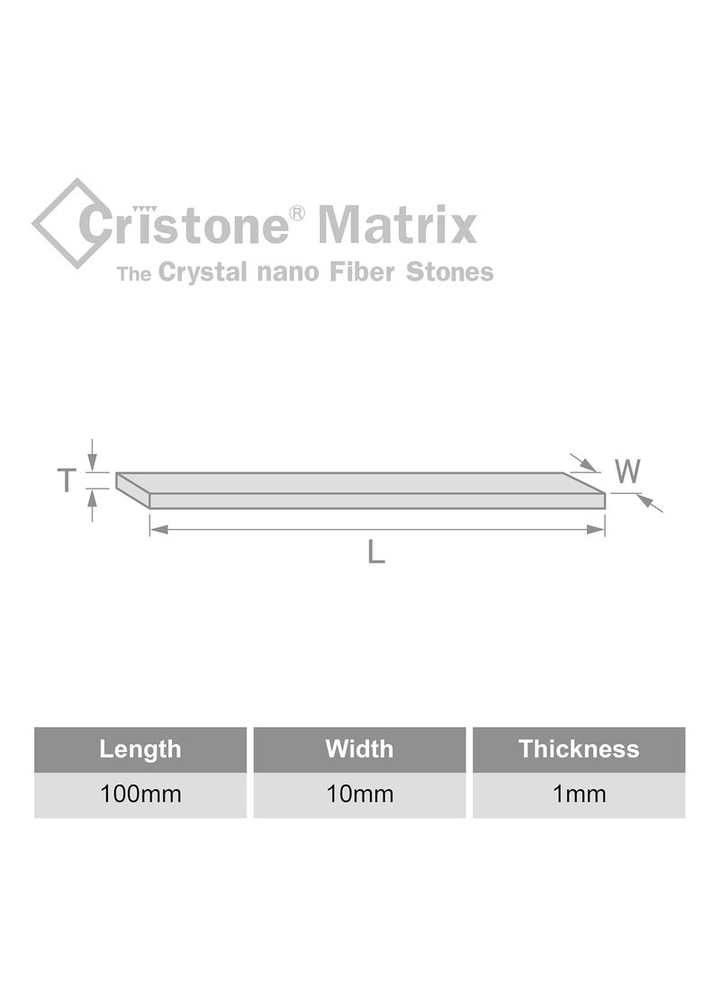Miracle MIRACLE Cristone Ceramic Fiber Stones 6 Pcs Set 100L x 10W x 1T mm for Grinding Polishing Deburring Lapping Metal Wood Molds Plastic Pneumatic Electric Rotary 1502004006008001000  - Image 3