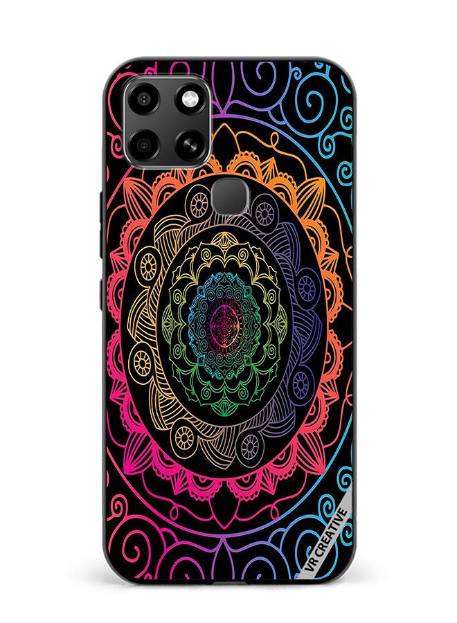VR CREATIVE Protective Case Cover For Infinix Smart 6 Mandala Design Multicolour - Image 1