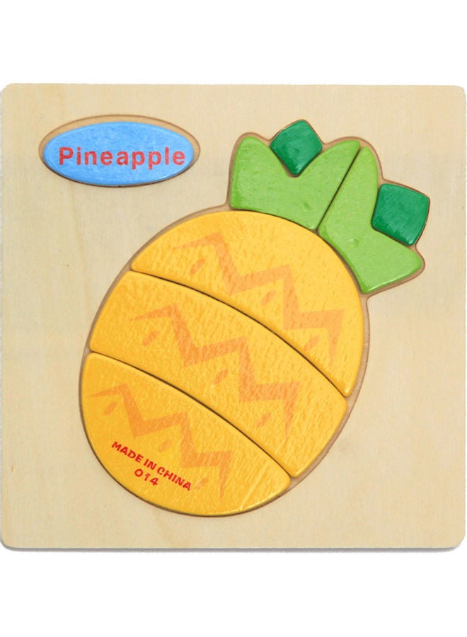 Pineapple Themed Wooden 3D Puzzle