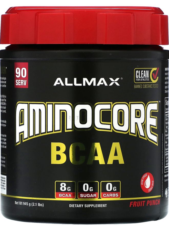 Allmax AMINOCORE BCAA Fruit Punch 2.1 lbs (945 g)