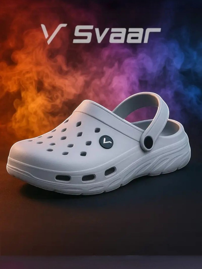 Svaar Men’s Lightweight Classic Clogs Comfortable Breathable Slip-On Sandals for Indoor and Outdoor Use - Image 1