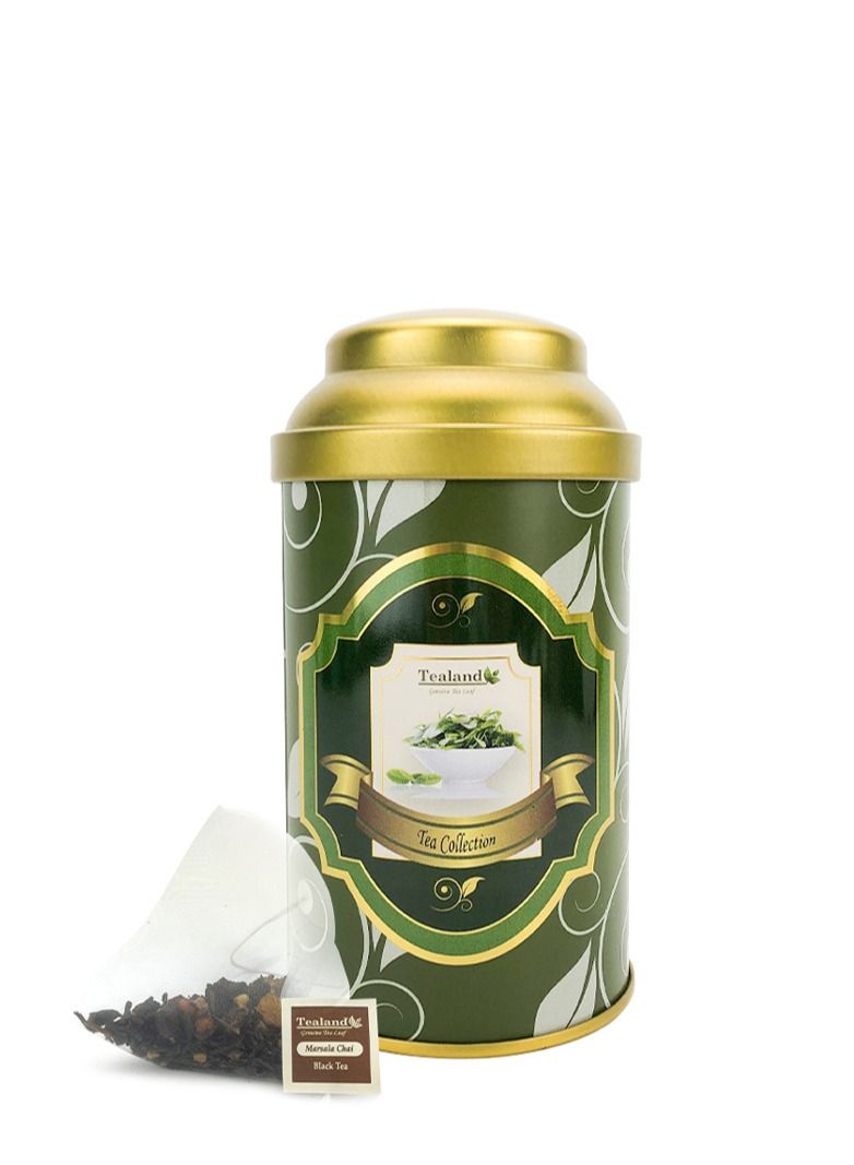 Tealand Pyramid Marsala Chai Special Strong Malty Loose Leaf Breakfast Invigorating Aroma 15pcs  - Image 1
