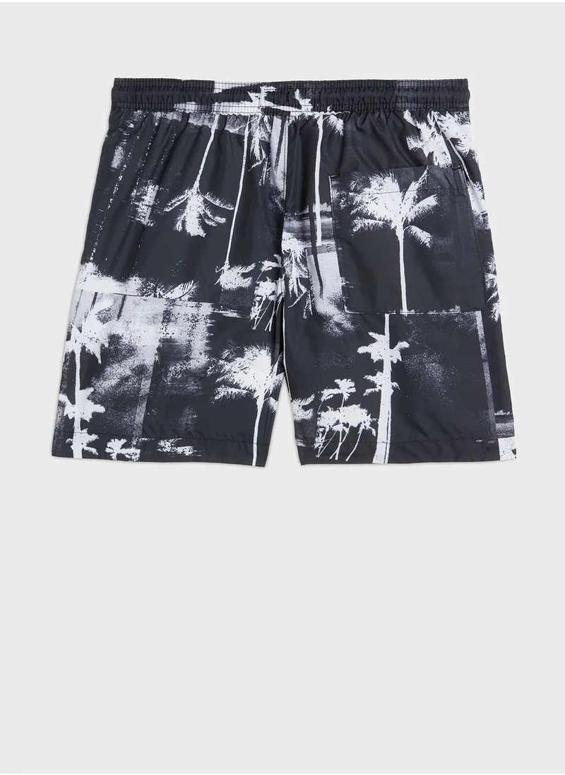 CALVIN KLEIN Kids Aop Swim Shorts