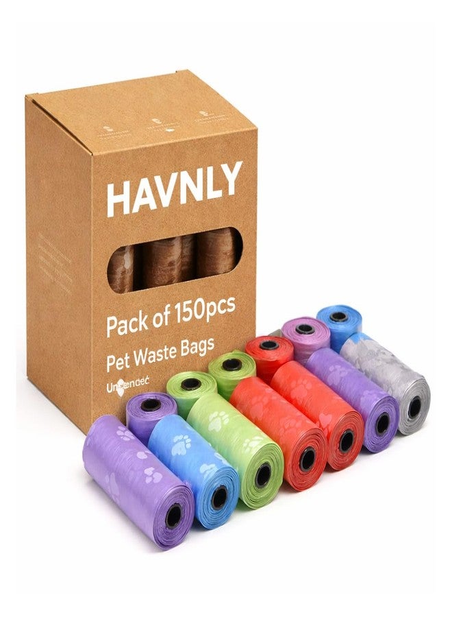 Havnly Heavy Duty Dog Poop Bags & Cat Waste Bags on Rolls - Leak Proof Tear Resistant Thick Plastic Pet Waste Cleanup Bags for Dogs Cats Doggy Garbage Roll Replacements - 150 Bags - Image 1
