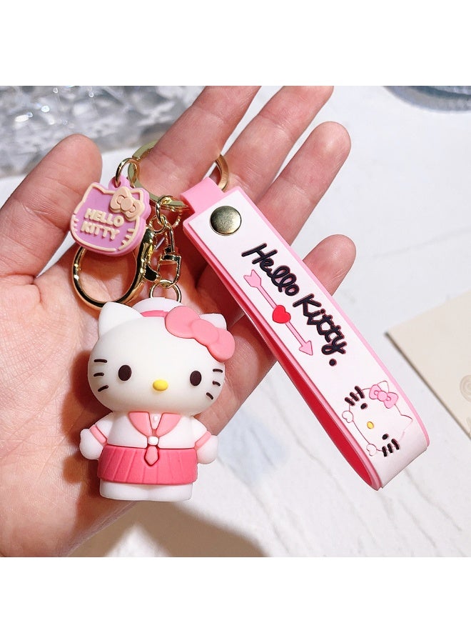هالو كيتي لطيف غرزة زخرفة المفاتيح - Image 2