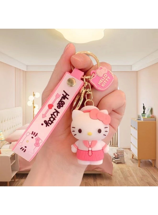 هالو كيتي لطيف غرزة زخرفة المفاتيح - Image 1