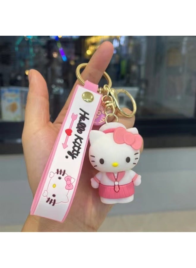 هالو كيتي لطيف غرزة زخرفة المفاتيح - Image 3