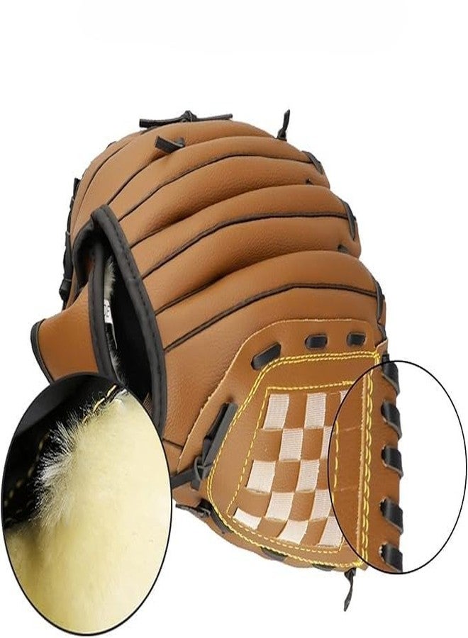 RedOak PU Synthetic Baseball and Softball Glove - Brown - 9.5 Inch - Image 4