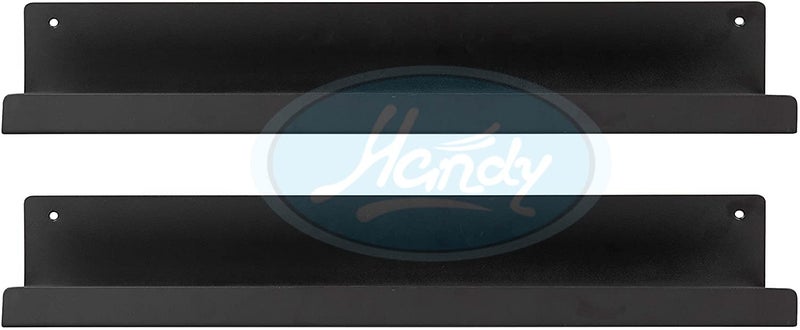 HANDY Stainless Steel Multi Use Home Decor Wall Shelf, Bathroom Shelf for Kitchen and Bedroom Shelves Pack of 2 (Matt Black, 12 x 5 inch) - Image 5